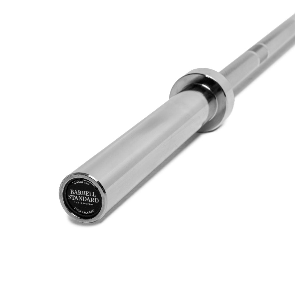 Barbell Standard 1000 Olympic Bar — built tough with precision sleeves and lasting chrome finish.
