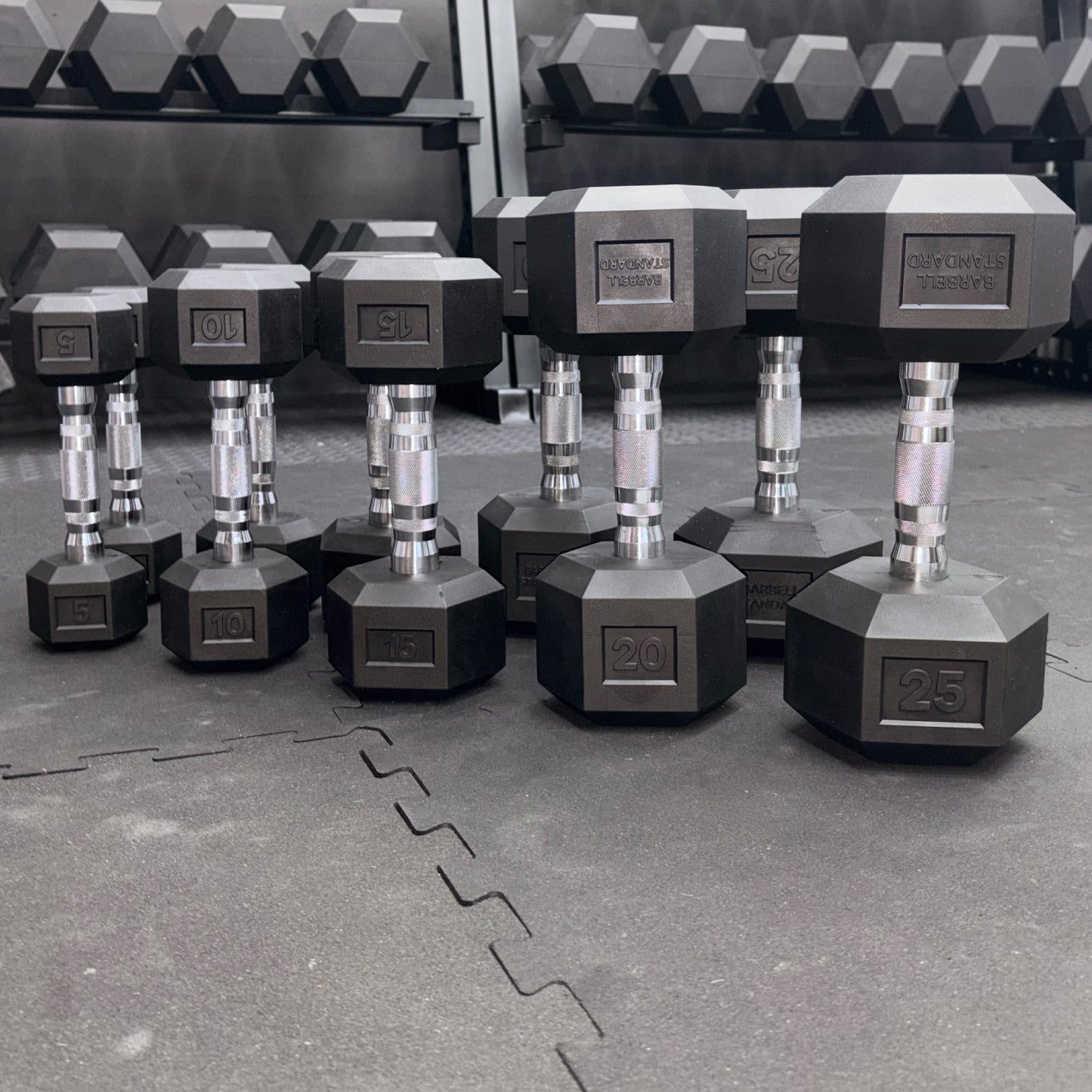 Rubber Hex Dumbbell Sets