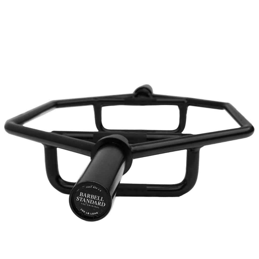 Barbell Standard black hex trap bar with dual handles for deadlifts and shrugs