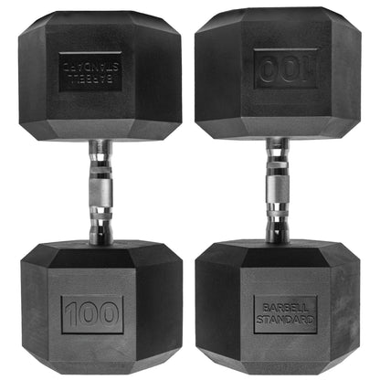 Rubber Hex Dumbbells