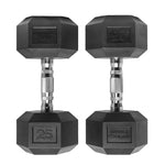 Rubber Hex Dumbbells