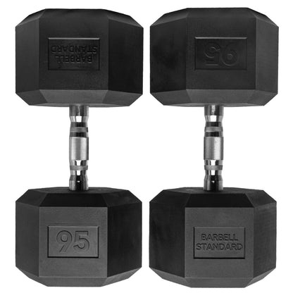 Rubber Hex Dumbbells
