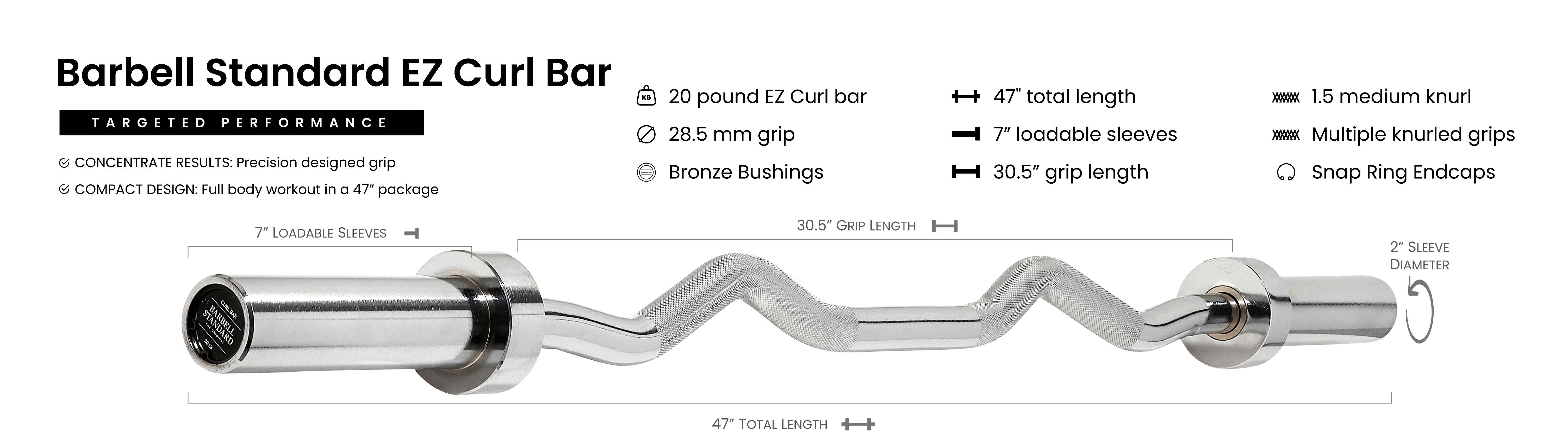 Ez curl weight bar sale