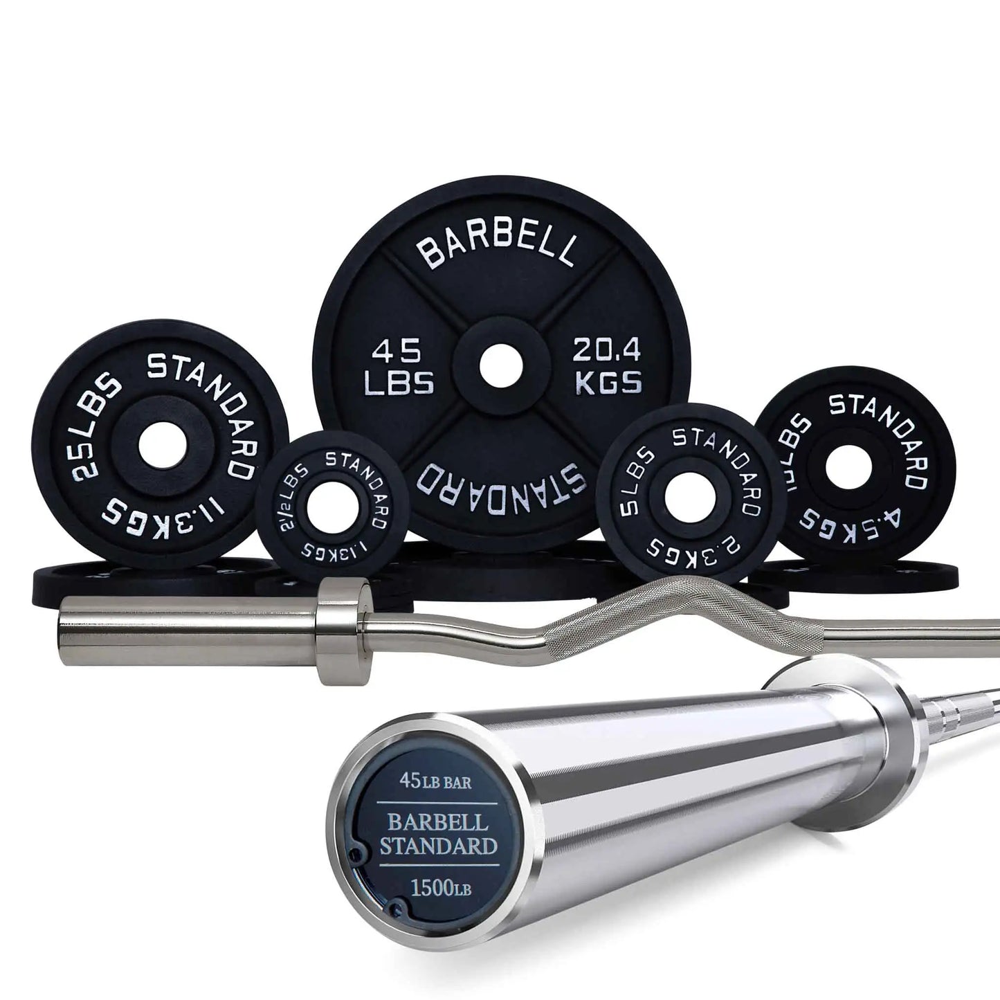 Curved barbell weight set hotsell