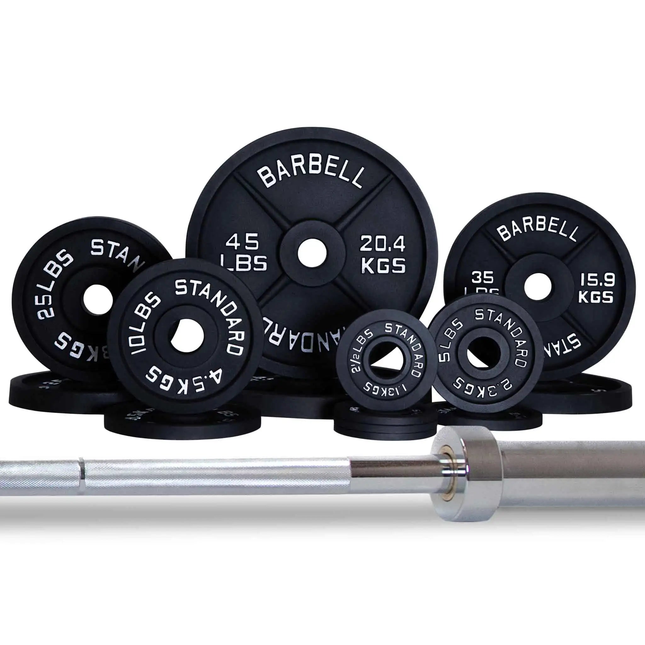 Used gym buddist barbells