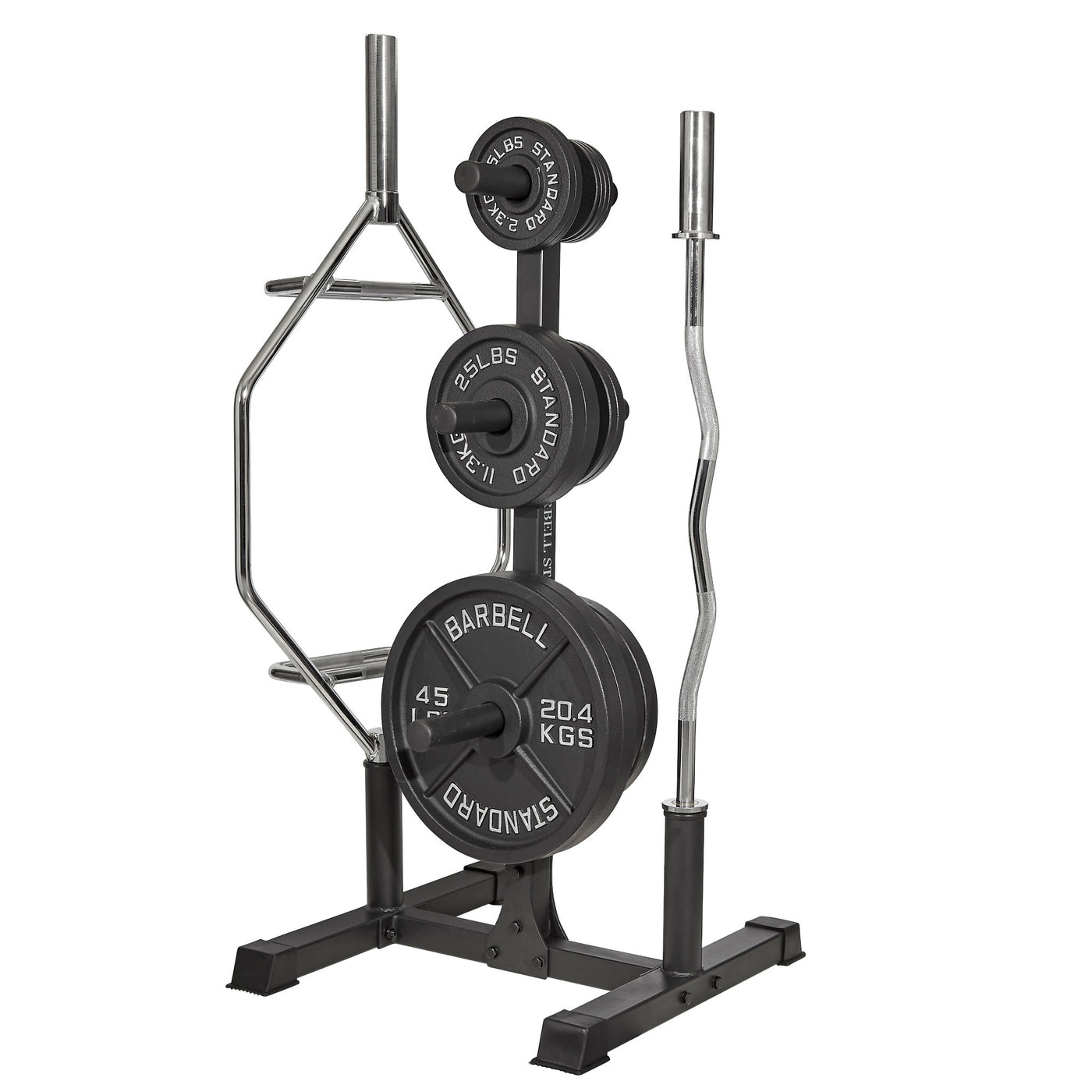 Weight Plate Tree and Bar Storage